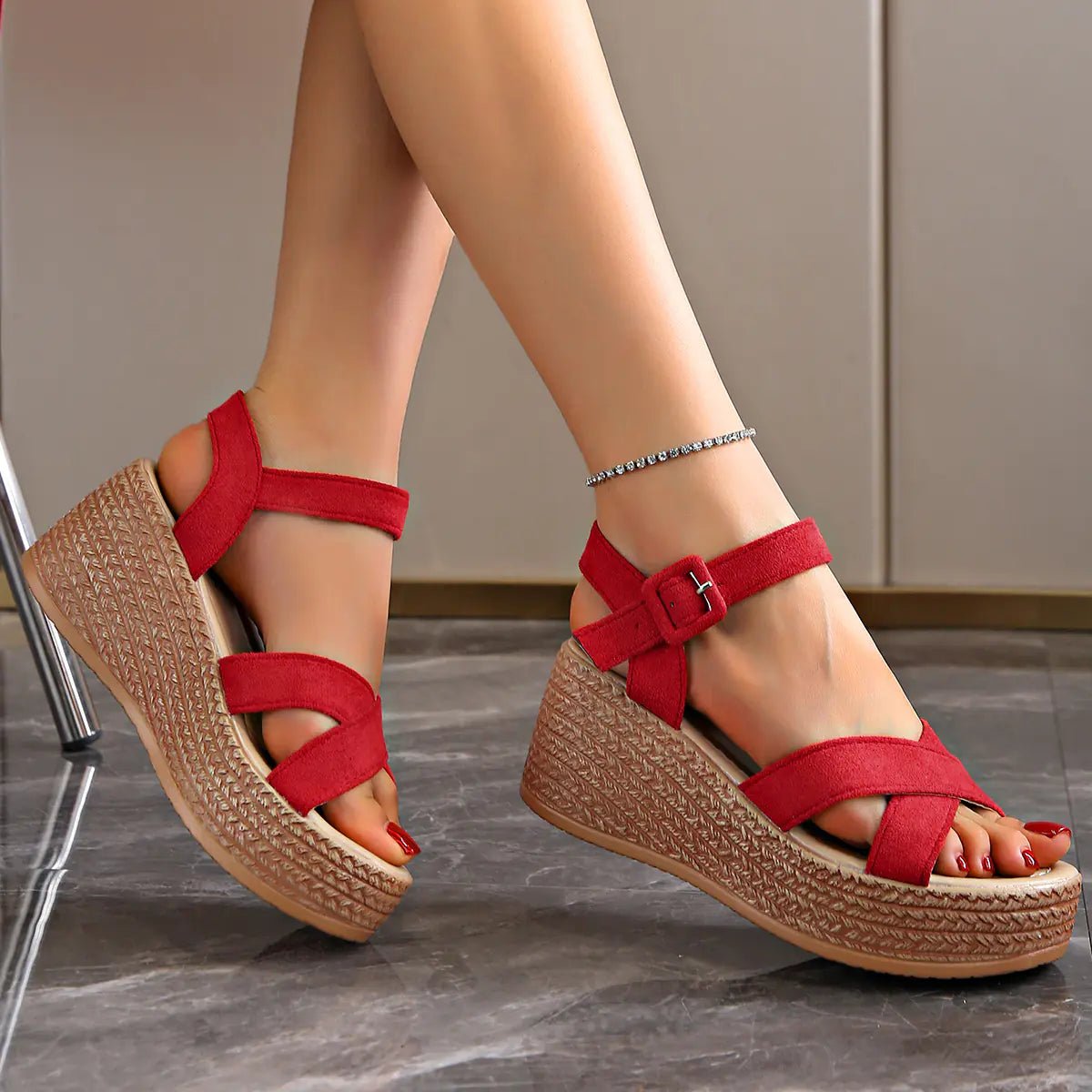 Women's Waterproof Platform Wedge Sandals 2022 Summer - Dakdouksson