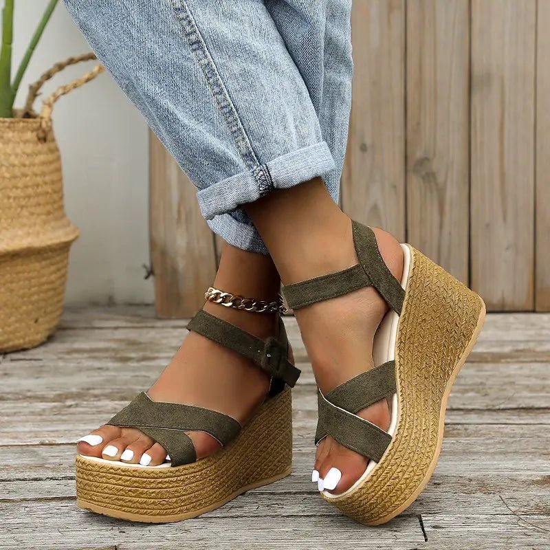 Women's Waterproof Platform Wedge Sandals 2022 Summer - Dakdouksson
