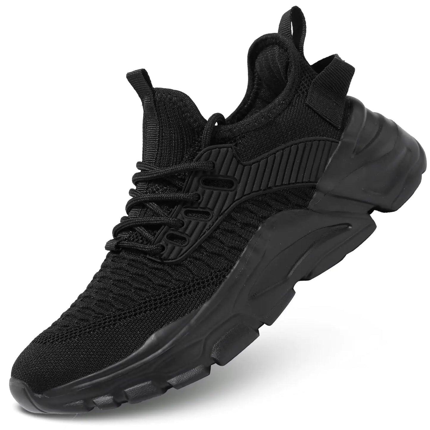 Wrezatro Womens Slip On Sneakers Women Walking Tennis Shoes Lightweight Breathable Casual Sneakers for Indoor Outdoor Gym Travel Work All Black - Dakdouksson