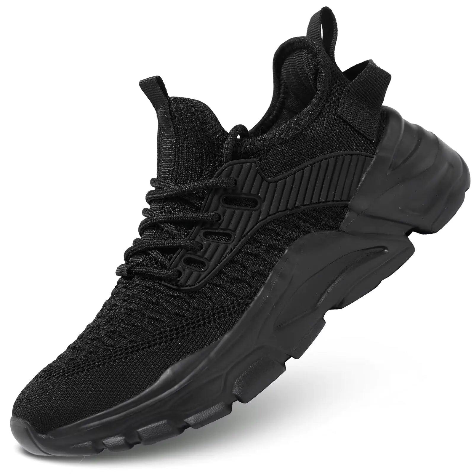 Wrezatro Womens Slip On Sneakers Women Walking Tennis Shoes Lightweight Breathable Casual Sneakers for Indoor Outdoor Gym Travel Work All Black - Dakdouksson